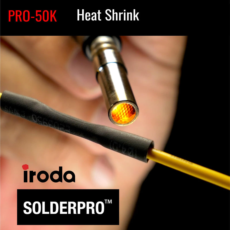 IRODA Wireless Butane Soldering Iron Kit | 4-in-1 Cordless 30-70W Pro Grade | 18s Heat-Up Multi-Function Heat Tool with Case & Tips | Pro-50K