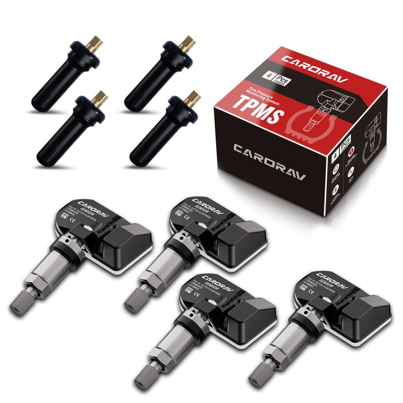 TPMS Sensor GM, 4-Pack Tire Pressure Monitoring System Sensor Replacement for GM Chevy GMC Cadillac Buick, 315MHz OE Replaces for 13586335 13581558 13598771 13598772 4 PCS
