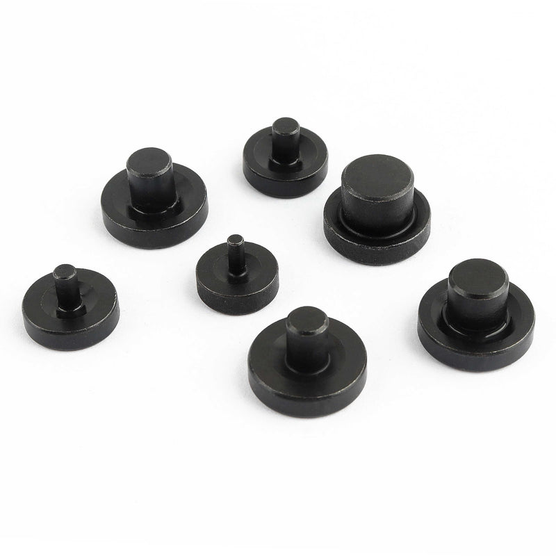 7PCS Double Flare Tool Adapters Set,Brake Line Flaring Tool to Connect 3/16'' 1/4'' 5/16'' 3/8'' 7/16'' 1/2'' 5/8'' Brake Circuits,Universal Flare Tool Car Accessories for Car Truck SUV