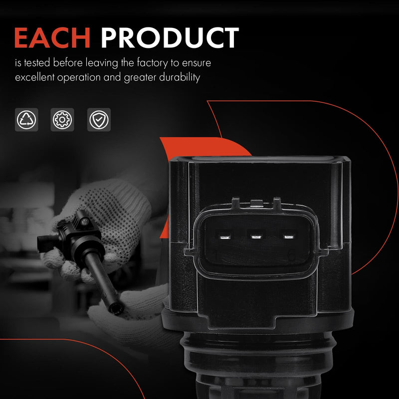 A-Premium Ignition Coil Compatible with Nissan & Infiniti Vehicles - 2.5L 3.5L - Altima 2007-2018, Pathfinder 2013-2019, Maxima Murano Quest 350Z EX35 FX35 G35 Q50 QX60 M35 G25