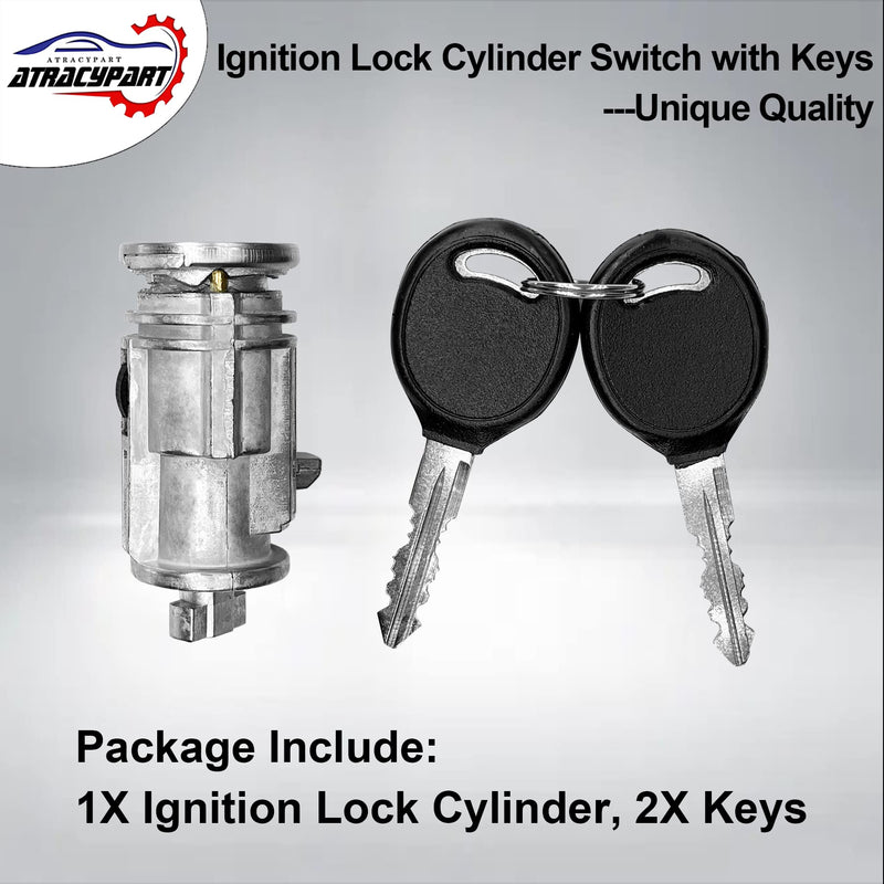 Ignition Lock Cylinder Switch with Keys | Replacement for 2001-2010 Dodge Ram 1500/2500/3500, Durango, Dakota, Chrysler Aspen & Mitsubishi Raider | Replace#: 924-709, 5018702AA