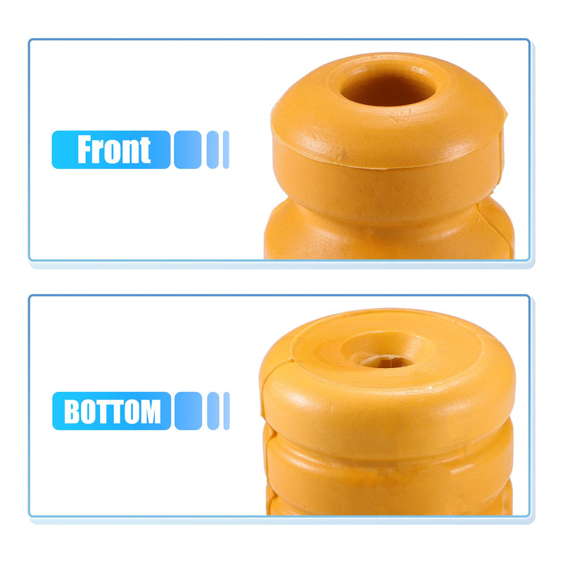 X AUTOHAUX 1pcs 1.97 Inch Rear Suspension Bump Stop Strut Bumper Bump Stop for Hyundai Elantra 2.0L L4 - Gas 2009-2012 No.553482L000 Rubber Yellow