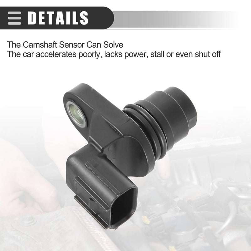 Motoforti Car Camshaft Position Sensor, for Honda Accord 2008-2012, ABS, No.37510-R40-A01, Black, 2 Pcs