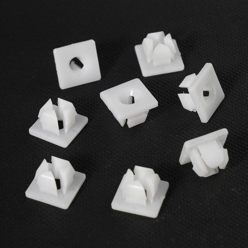 Nylon License Plate Screw Inserts - 8 Pcs | Nylon Screw Retainers for Cars Front & Back License Plate Screws, Self Tapping Grommet Nut, License Plate Nut Bracket Clip Fasteners for Domestic Vehicle