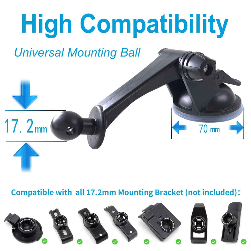 Randconcept - GPS Mount for Garmin | GPS Dashboard Mount Dash Windshield Window Car Holder for Garmin Nuvi RV Dezl Drive Drivesmart Driveassist and More