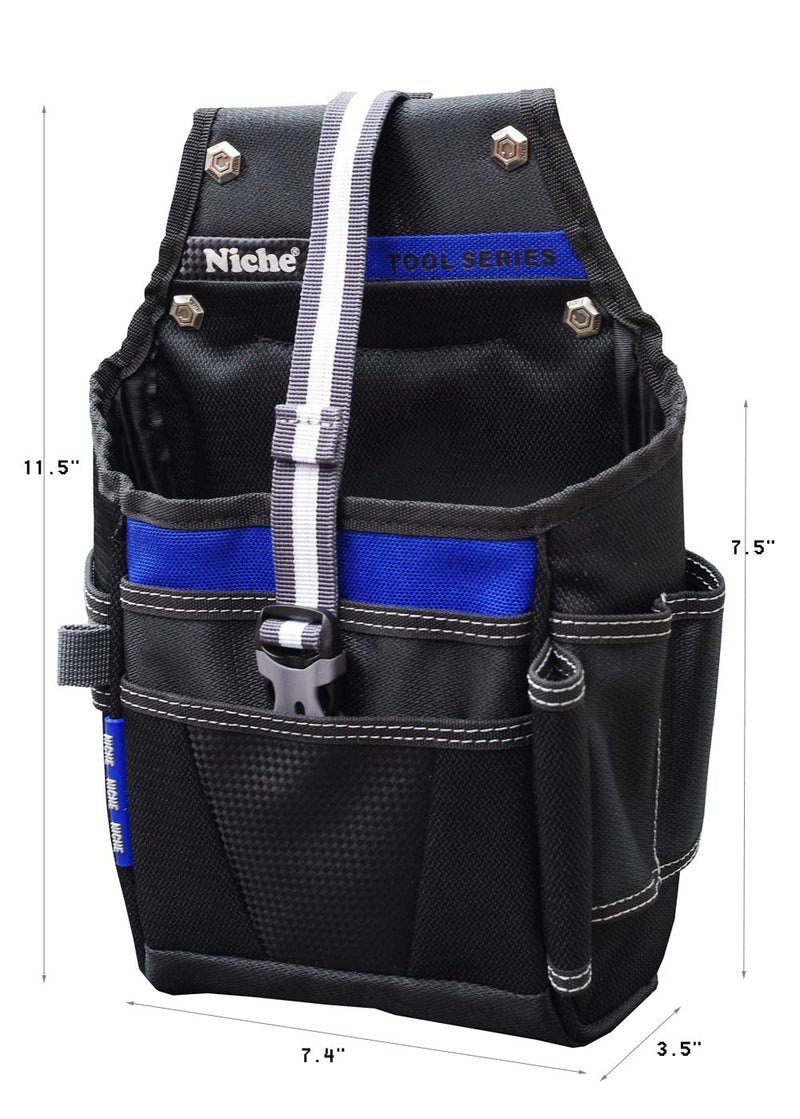 Niche Tool Pouch Bag, Working Pouch Organizer For Construction, Electricians, Plumber, Home Repair, Easy Access of Tools Maximum Storage (TL-6210)