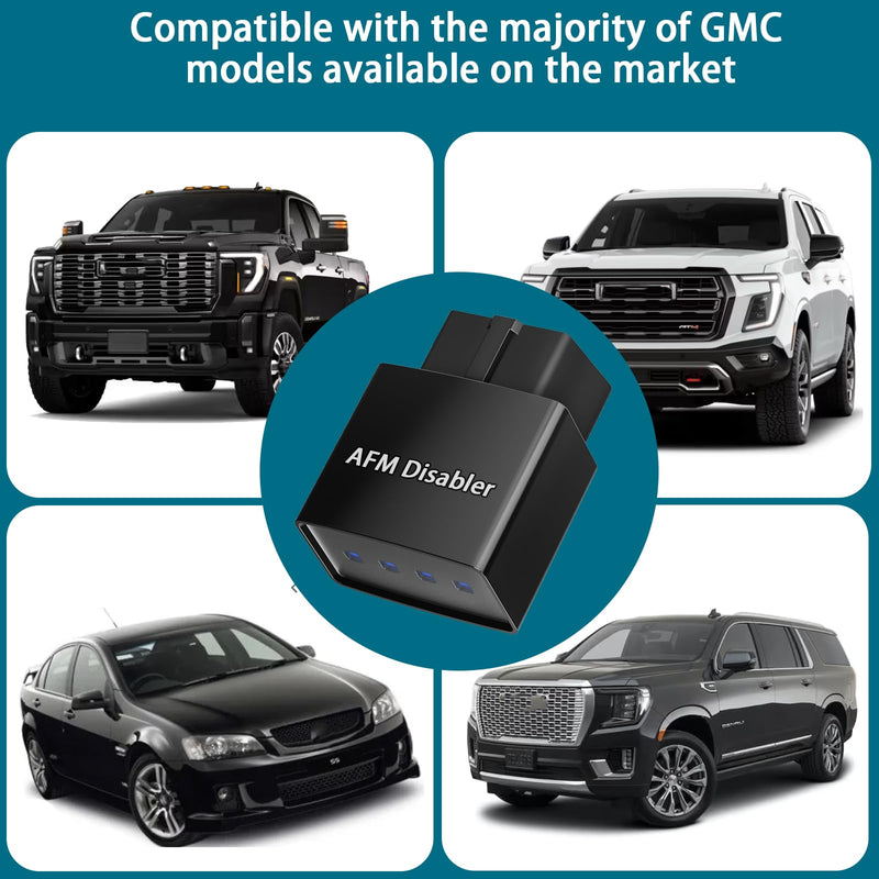 AFM Disabler Active Fuel Management - AFM/DFM Disabler Compatible with V6 & V8 GM Motors fits for Chevy 5.3 Silverado (Chevy GMC Sierra GMC Yukon Cadillac Escalade) Full Cylinder Performance