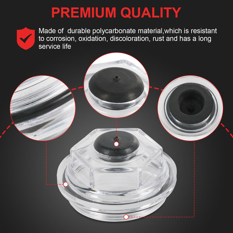 Oil Bath Dust Caps Compatible with Dexter 6k - 8K 8-218, 8-219 General Duty Axles Built After 1989 for Dexter 6K 7K 8K 2.75" Threads Trailer Axle Plastic Cover 21-35 23-29 Oil Caps K71-038-00 (4PCS） 4PCS Oil Caps