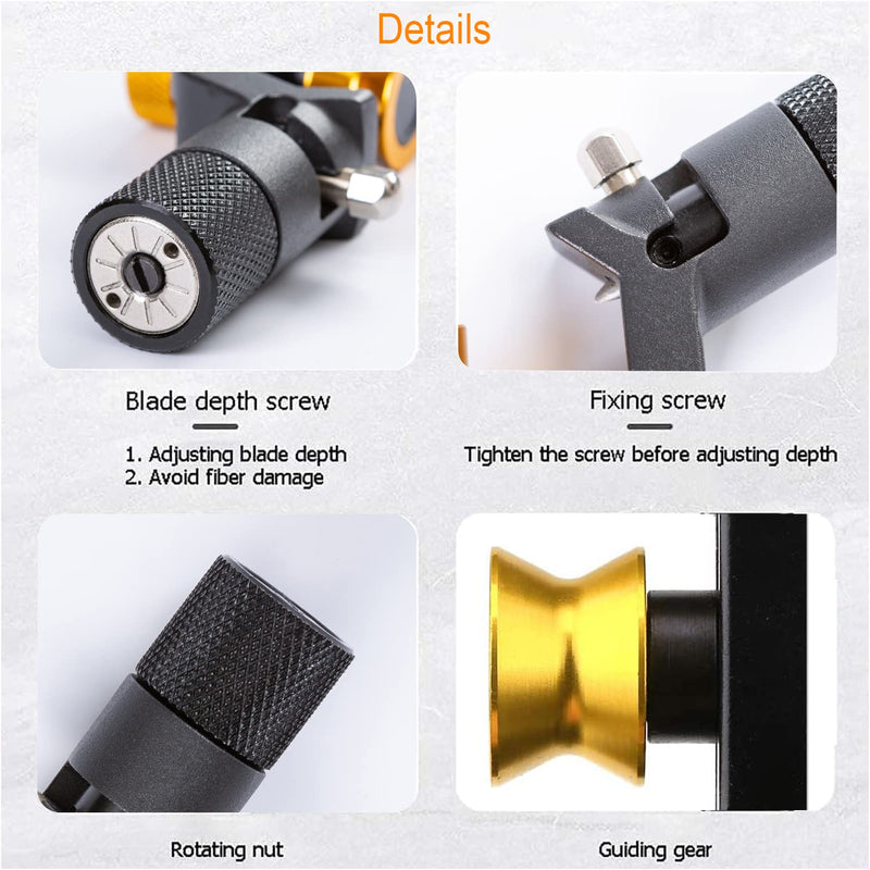 8-28MM Wire Stripper, FTTH Armored Fiber Optic Cable Stripper, Coaxial Mid Span Cable Stripper, Radial Cutter, Slitting Tools with Adjustable Cutting Depth, 5/16" to 1 1/8" Diameter Large (8-28 mm)