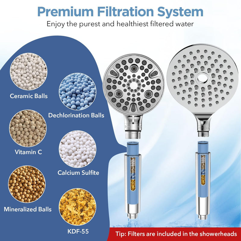 MakeFit Shower Head Filter Replacement Cartridge for SSJ781/DSSJ781/ DSSJ781-01/DSS1581 MakeFit Filtered Handheld Shower Head (2-PACK) 2-PACK
