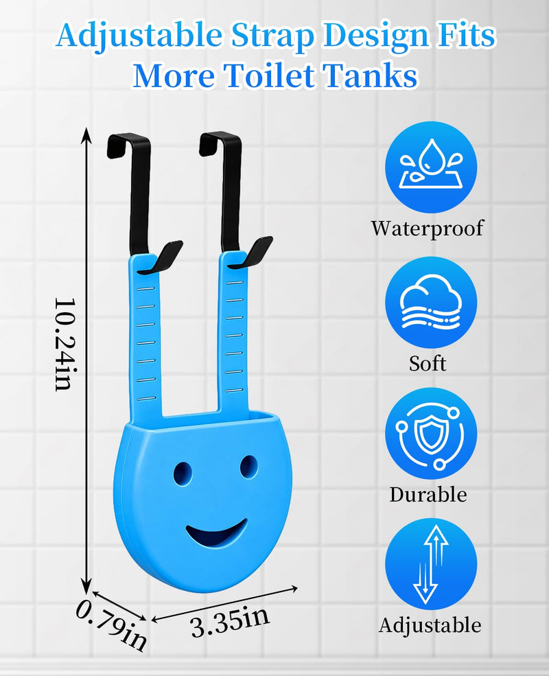 2 PCS Toilet Tank Tablet Holder, Silicone Hanging Toilet Tablet Bowl Holder for Inside Tank