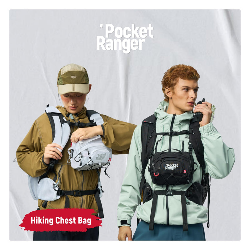 VSGO Pocket Ranger 2.4L Camera Waist Bag with Removable Padded Insert | 3 Carry Modes; 420D Nylon; Removable 10mm Padded Insert; Water-Resistant YKK Zippers; External Bungee Cord, White