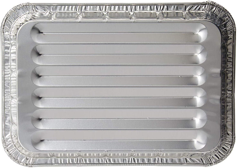 DCS Deals Pack of Disposable Aluminum Foil Toaster Oven Pans-Mini Broiler Pans | BPA Free | Perfect for Small Cakes or Personal Quiche | Standard Size - 8 1/2" x 6" (25) 25