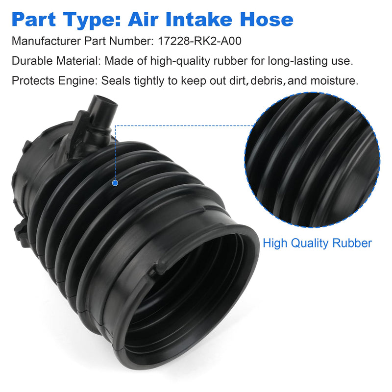 Air Intake Hose Duct Tube Boot Pipe 17228-RK2-A00 Compatible with 2009-2014 Acura TL 3.7 L