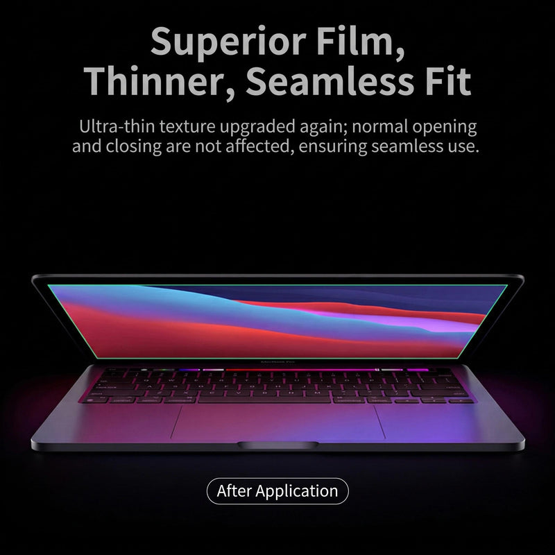 2Pcs Clear Screen Protector for MacBook Pro 14 inch (M5, M4),Soft Film | PET High-Definition Scratch-Resistant Film