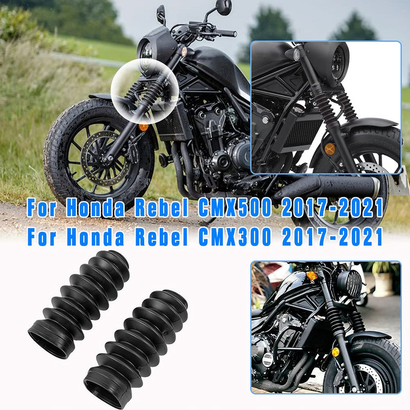 Motorcycle 41mm Fork Boots for H-onda Rebel 500 300 CMX500 CMX300 2017-2025 Front Cover Rubber Gaiters Shock Absorber Gators