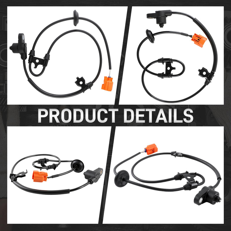 ABS Wheel Speed Sensor Front Left and Right ABS Sensor Compatible with Honda Pilot 3.5L 2003-2008 Compatible with Acura MDX 3.5L 2001-2006 57455-S3V-A01 57450-S3V-A01 57450-S3V-A01 ABS127