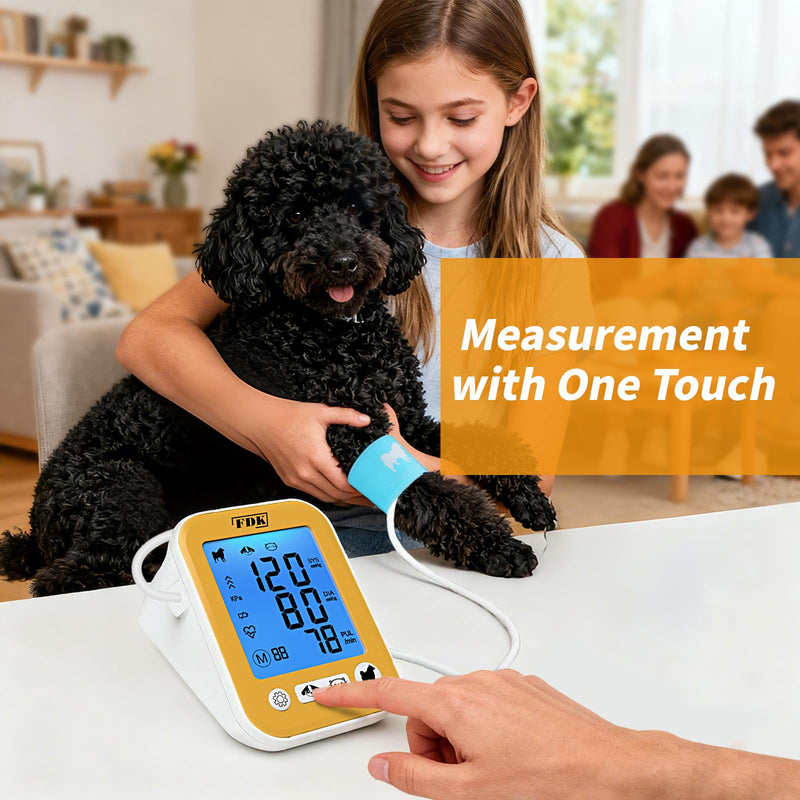 FDK Animal Blood Pressure Monitor Cuff, A Set of 3 Sizes for Veterinary Blood Pressure Cuff, 3 Pack (Small, Medium, Large)