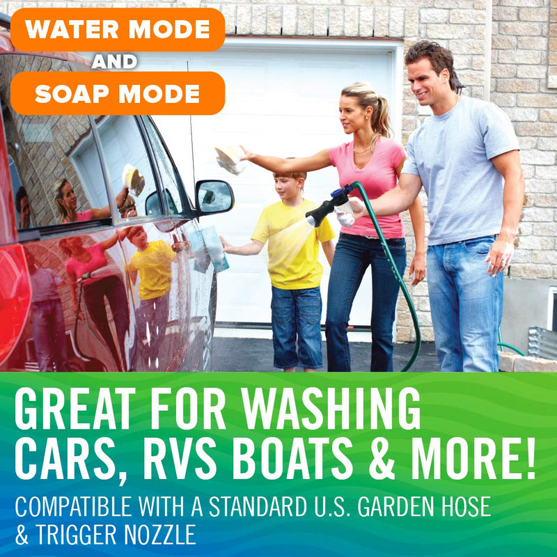 Wash Sprayer and Boat Engine Flush Kit, Water Hose Mixer for Salt Removal, Boat Flusher for Motor Muffs on Outboards and I/O, Soap Spray Car Cleaning Hose Adapter