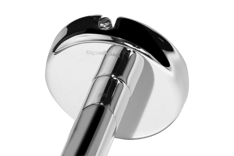 HELVEX Deco Collection Small Towel Bar Bathroom Accessory, Bathroom Towel Holder Bathroom Hardware, Polished Chrome Finish UDC-09-PC Silver Small Towel Bar - Deco Collection