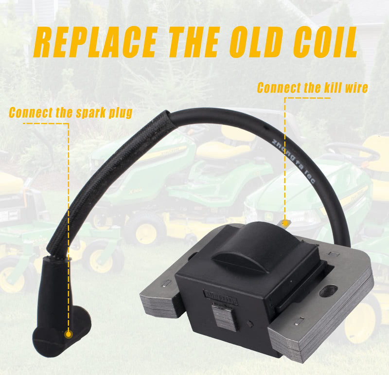 2Pcs Ignition Coil 24-584-01S Compatible with Kohler CH18 CH20 CH22 CH23 CH620 CH621 CV17 CV18 CV20 CV22 CV23 CV624 SV710 SV720 SV810 SV820