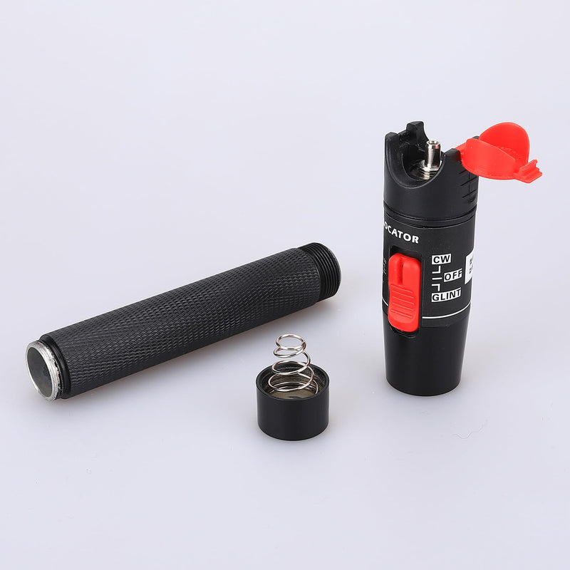 Aluminum Pen Type Fiber Optical Cable Source Tester VFL Visual Fault Locator Kit with FC SC ST 2.5mm Adapters vfl-50 1