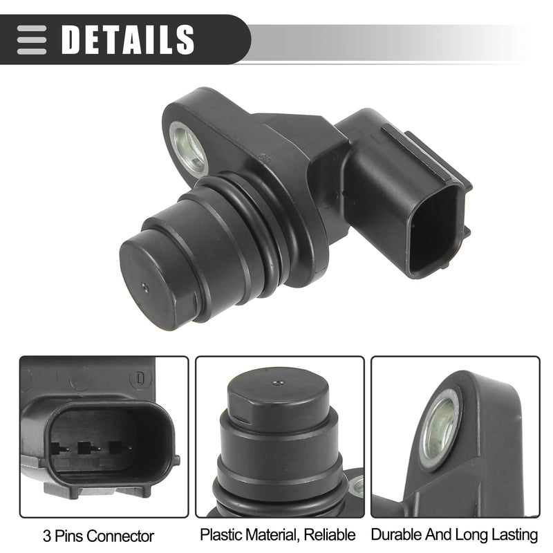 Motoforti Car Camshaft Position Sensor, for Honda Accord 2008-2012, ABS, No.37510-R40-A01, Black, 2 Pcs