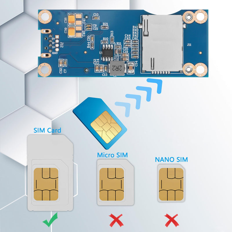 GINTOOYUN Mini PCI-E WWAN/LTE Card to Motherboard USB 9-pin Adapter Mini PCIE 3G/4G Network Card to Motherboard USB 9-pin Test Converter with SIM Slot for WWAN/LTE Cards(Horizontal) (Vertical) Vertical