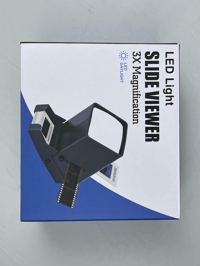 TCNEWCL 35mm Slide and Film Viewer, Negative Scanner, Desk Top LED Lighted Illuminated Viewing, 3X Magnification, USB Powered