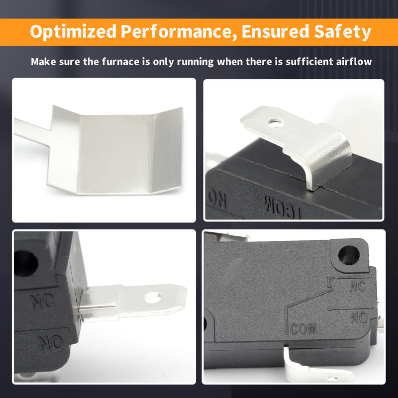 31093 RV Furnace Sail Switch Kit Replacement for Dometic Atwood Hydro Flame AFSAD AFSD AFMD Serials Series, 2 Pack RV Camper Furnaces Low Air Flow Sail Switch Numbers Before 72498929