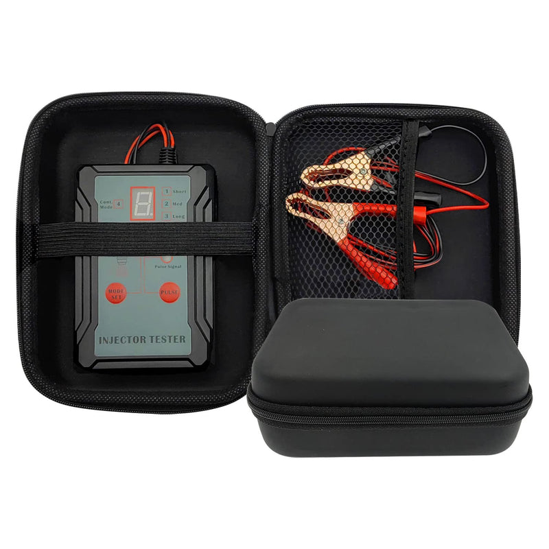 Upgraded Fuel Injector Tester and Cleaner Kit with 2 Adapters, 8 Pulse, 12V/5V Output Power Modes - DIY Cleaning Tool with Short Circuit Protector - Test Two Fuel Injectors Simultaneously Normal version 2 adapters