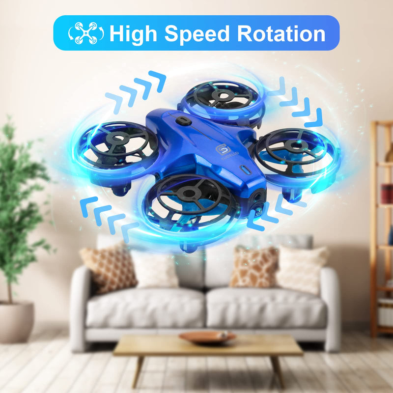 Drones for Kids, ACIXX RC Mini Drone for Kids and Beginners, RC Quadcopter Indoor with Headless Mode, Small Helicopter with 3D Flip, Auto Hovering, Great Birthday Christmas Gift for Boys and Girls Blue