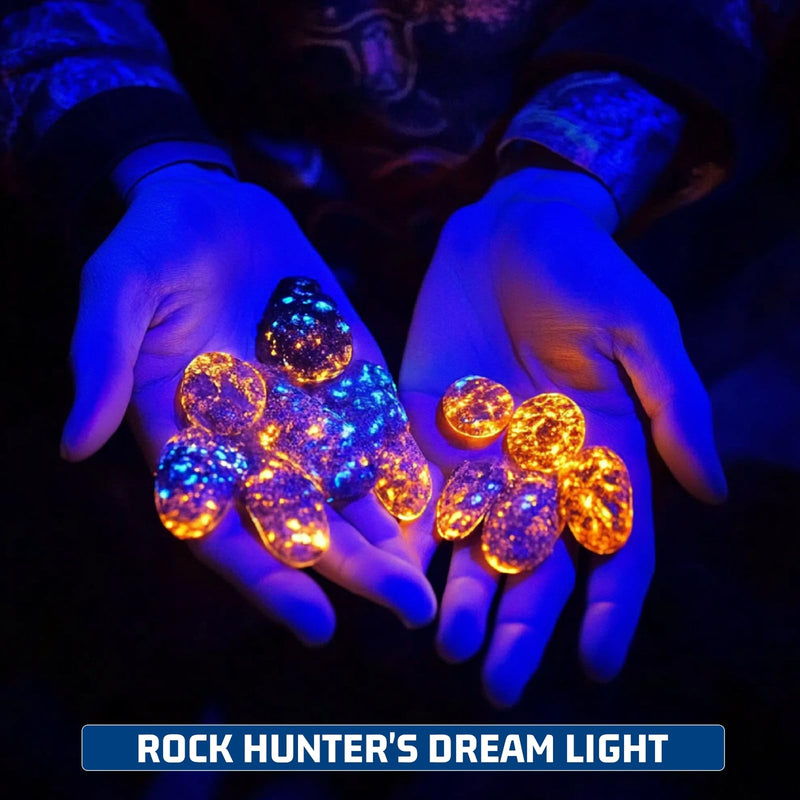 S3U UV Flashlight Blacklight, Rechargeable Powerful Handheld UV Light for Resin Curing, Pet Urine & Scorpion Detection, Rocks & Minerals Hunting (365NM) 365NM