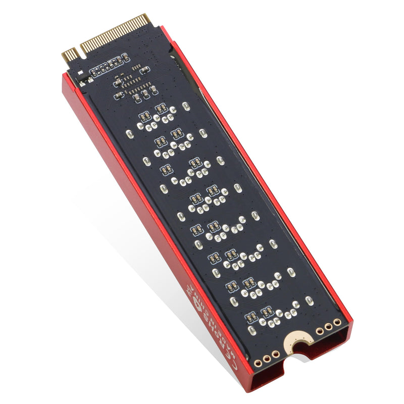 M.2 to SATA Adapter [8 Port], M2 NVMe to SATA 3.0 Card with Aluminum Housing for SSD/NAS up to 6Gbps