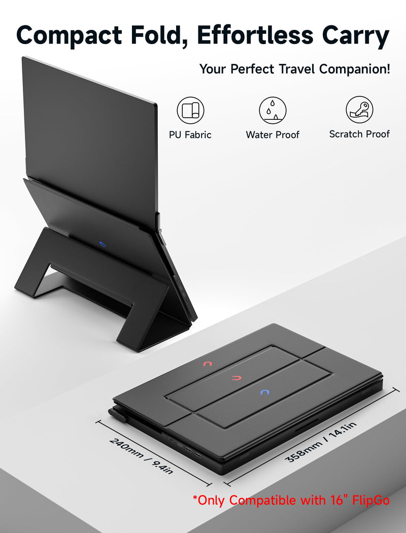 JSAUX Leather Stand for FlipGo 16" Portable Monitor