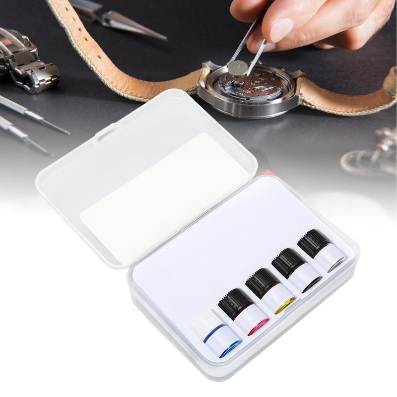 5PCS Watch Synthetic Lubricating Oil, Smooth Repair Tool for Watchmaker Workers, Premium Design, Powerful Function