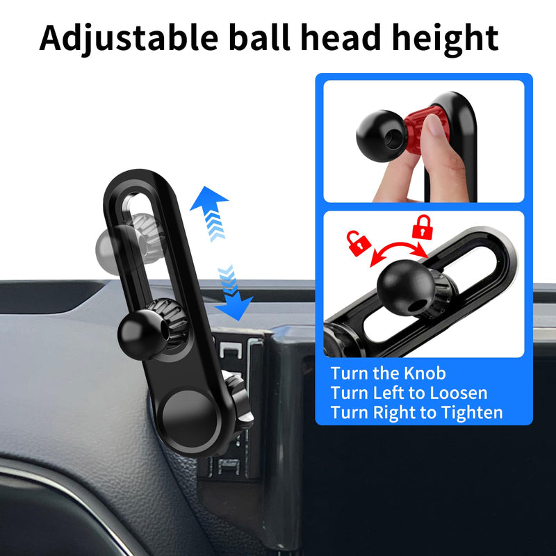 Car Phone Holder for Toyota Highlander 2020-2025 Accessories 12.3-inch Screen，Car Mount，[Strongest Magnets] 360° Rotation [Adjustable Extended Arm]，Compatible with All Cell Phones for Highlander 2020-2025（12.3-inch screen only）