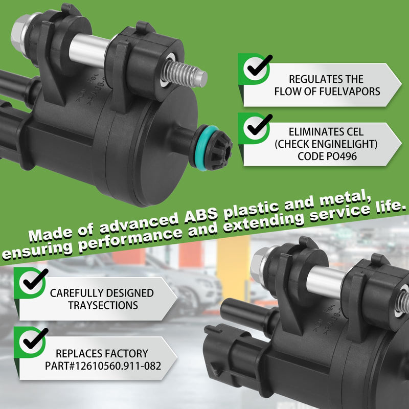 12610560 12690512 911-082 Evap Vapor Canister Purge Valve Solenoid Compatible With Acadia Terrain Impala Traverse SRX Enclave 2009 2010 2011 2012 2013 2014 2015 2016 12610560 12690512 911-082