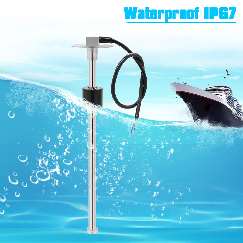 ARTILAURA 240-33 ohm Fuel Sending Unit 16"(400mm) Stainless Steel Water Fuel Gas Tank Level Sender for Boat Marine AUTO Car Truck Vehicle 16" 240-33 ohms