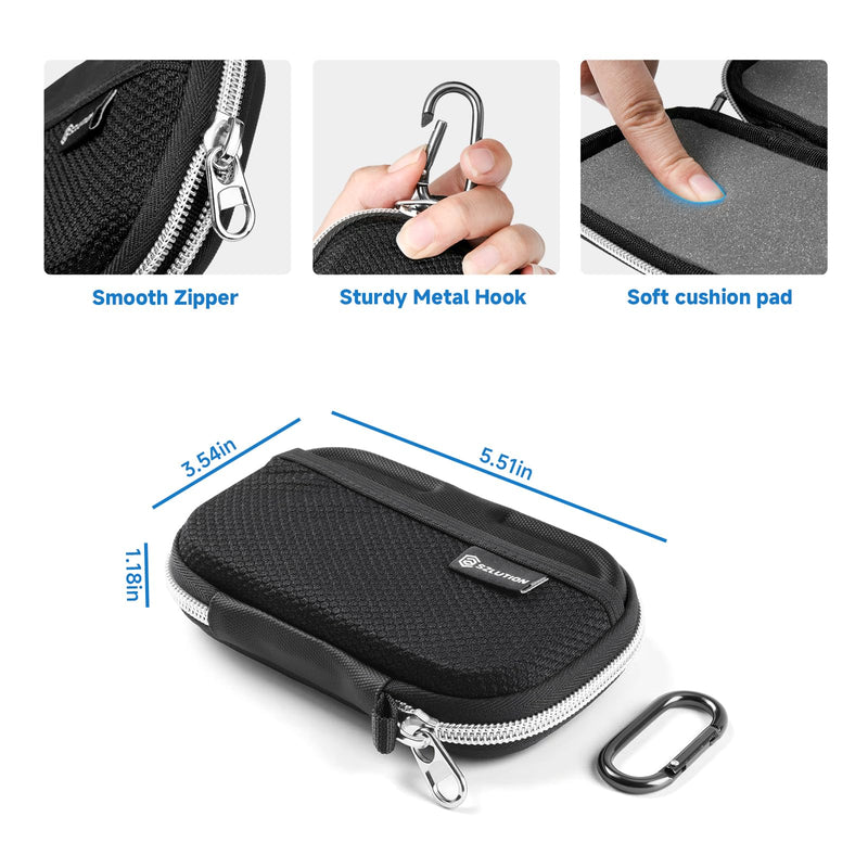 Hard EVA Case for SanDisk Extreme Pro Samsung T9 T7 | Shockproof Travel Storage Bag, Compatible with T7 Shield Portable SSD, for External Solid State Drive, Case Only