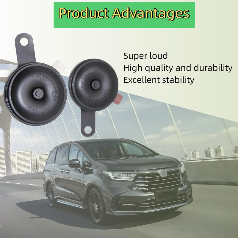 Car horn For Honda City 2010-2020,Fit 2007-2020,Accord 1976-2018,CR-V 2002-2011,HR-V 2016-2019,Insight 2000-2019,Odyssey 1995-2019,Pilot 2003-2019,Crosstour 2012-2015,OE:38100-S84-H01 38150-S84-H01