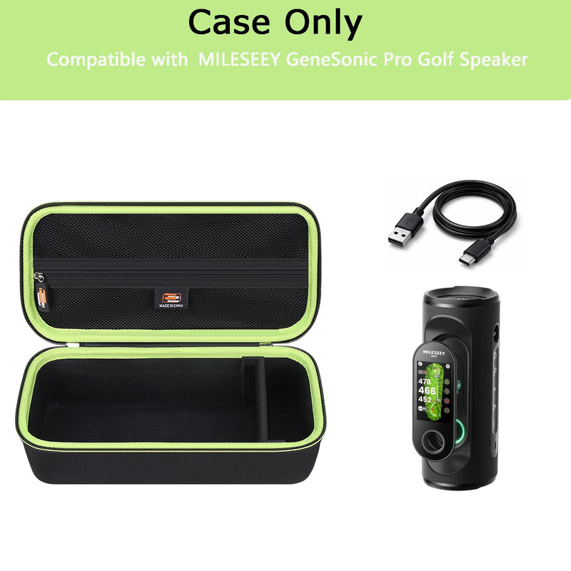 Hard EVA Case for MiLESEEY GeneSonic Pro/Blue Tees Golf Player GPS Speaker, Handheld GPS Rangefinder Hard Travel Bag, Portable GeneSonic Pro Storage Holder (Case Only)