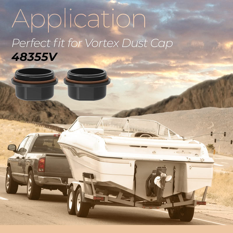 81143 for Dexter Vortex Replacement Caps, K71-G01-73 21-261 Replacement Vortex Hub Dust Cap 48355v - Fit Boat, Trailer & Other Hub Kits (4 Pcs, w/O-Ring) 4 Pcs