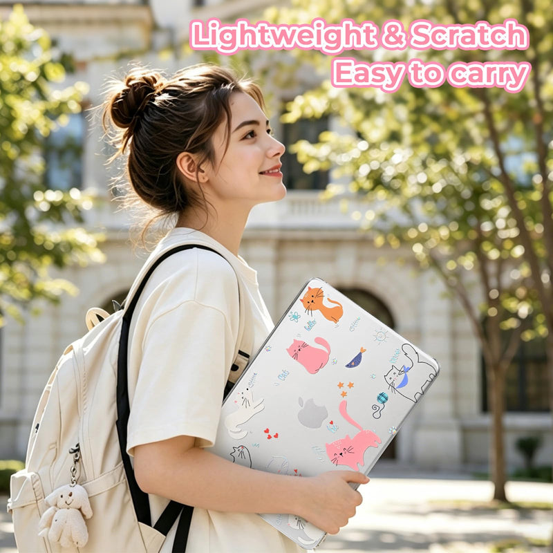 EooCoo for MacBook Neo Case 13 inch 2026 Model A3404, Funny Cat | Scratches · Bumps · Fingerprints Resistant, Ready for School, Work & Travel