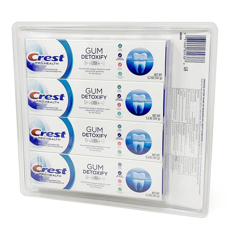 Crest Pro Health Ultra Gum Detoxify Toothpaste (4-Pack, 5.2 oz each) Mint 5.2 Ounce (Pack of 4)