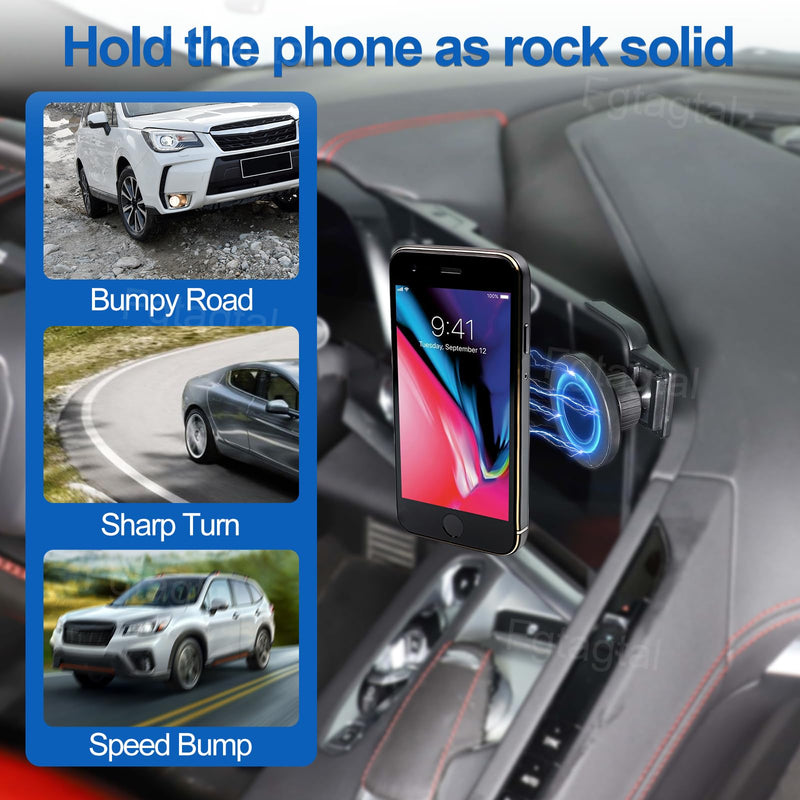 Car Phone Mount Compatible with Chevrolet Corvette C8 2020-2025 | Cell Phone Holder for Center Console Navigation Screen, Handsfree Car Phone Stand