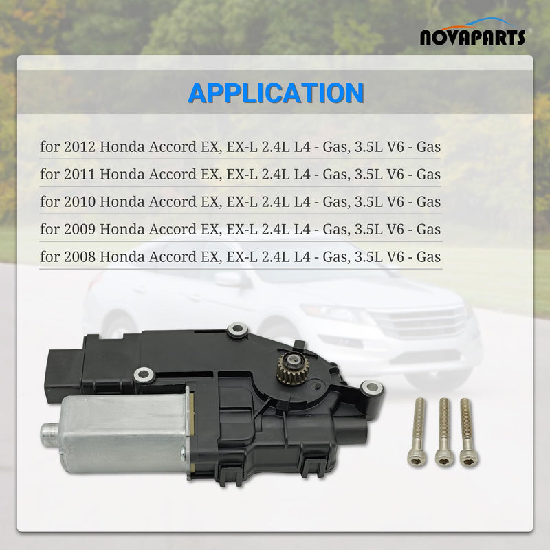 70450-TA0-A01 Sunroof Roof Motor for 2008 2009 2010 2011 2012 Honda Accord 2.4L 3.5L 14 Pins 70450TA0A01 70450-TA0-A02