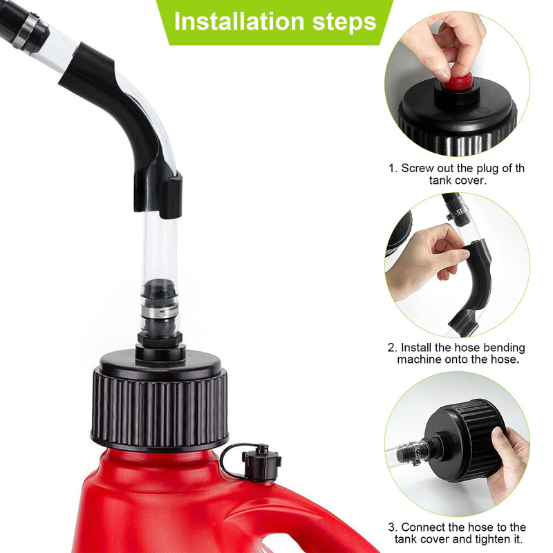  [AUSTRALIA] - 2 Set of Racing Fuel Filler Hose Kits, for VP Racing Fuel Jug Hose, LC2 Jugs Hose Racing, for VP Racing Fuel Jug Cap, Scribner Fuel Jugs, for VP Racing Fuel Jug Hose Bender