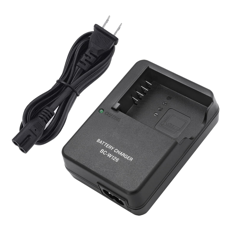 BC-W126 Battery Charger for NP-W126 NP-W126S Battery Compatible with Fujifilm X100vi, X100V, XM5, XE5, XT30II, XT30, X Half, XS10, XT20, XE4, A5 Cameras