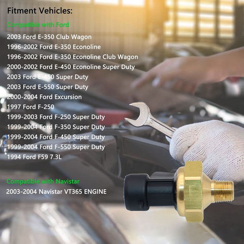 DPFE3 Exhaust Back Pressure Sensor EBP Compatible with Ford Powerstroke 6.0L 7.3L V8 Diesel 1997-2003 1850353C1 1850353 1850353C2 F7TZ-9J460-AA SU2380 2134517 4C3Z-9J460-A 1C3Z-9J460-A